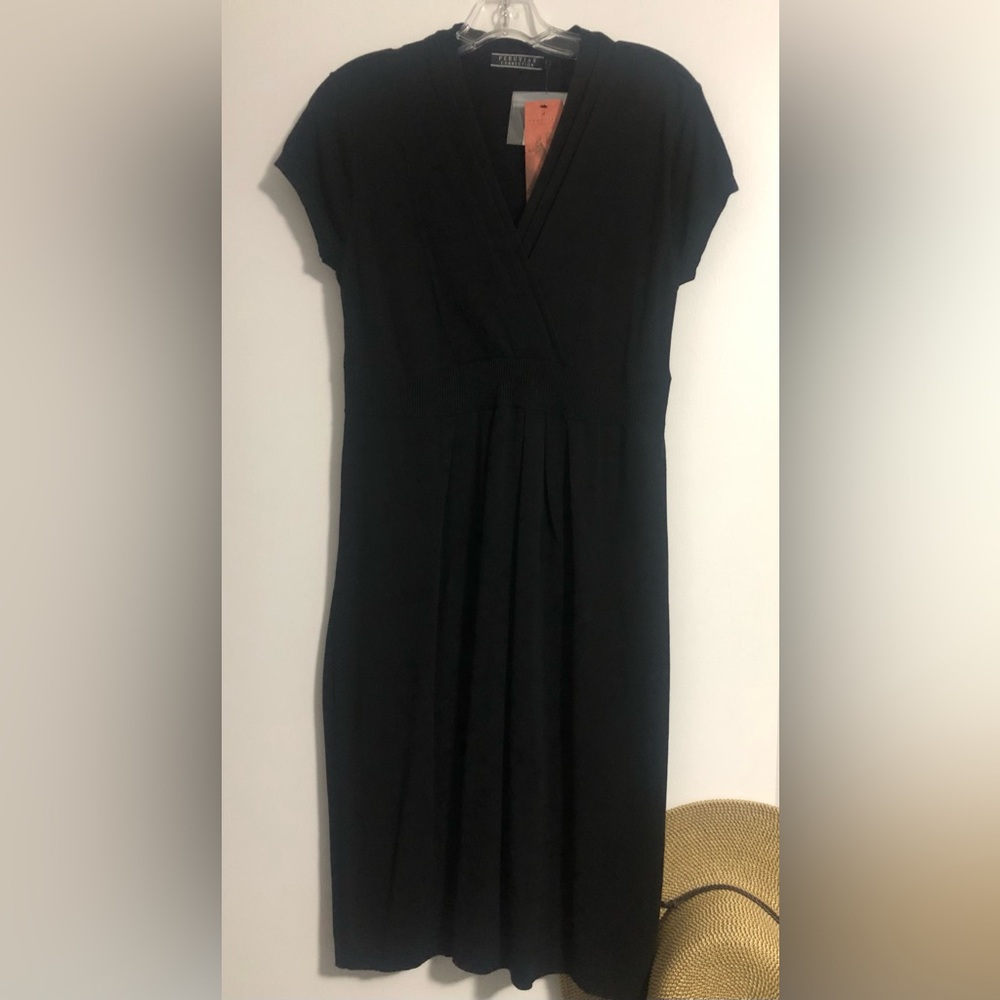 PeruvianConnections MARLENA FauxWrap Bodice DRESS Cap Slvs cotton/bamboo NWT